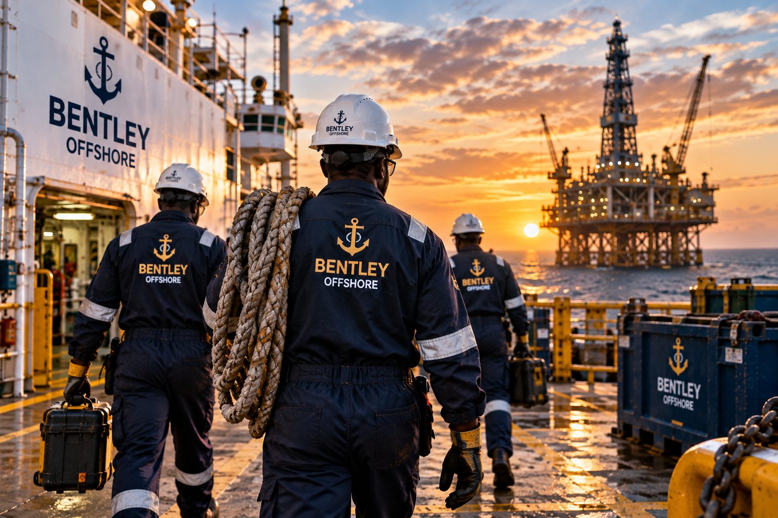 Bentley Offshore marine professional supporting offshore vessel operations.